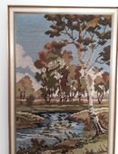 Gobelin-Bild (Landschaftsmotiv, gestickt) ca. 58x87 cm in 59555
