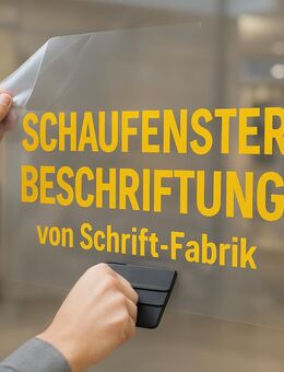Schaufensterbeschriftung günstig - Leipzig