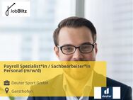 Payroll Spezialist*in / Sachbearbeiter*in Personal (m/w/d) - Gersthofen