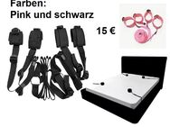 Bettfessel-Set für 90cm bis 2 m Betten/Matratzen (schwarz oder pink) - Heilbronn