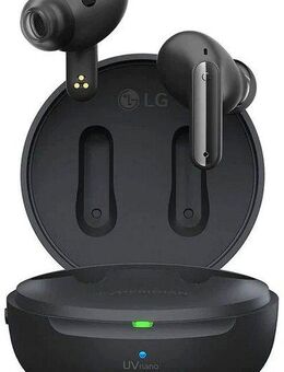 LG TONE Free DFP9 In-Ear-Kopfhörer (Active Noise Cancelling (ANC), Echo Noise Cancellation (ENC), LED Ladestandsanzeige, Rauschunterdrückung, Sprachsteuerung, UV-Reinigung, Google Assistant, Siri, Bluetooth, Wireless)