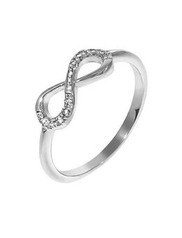 Vivance Fingerring 925/- Sterling Silber Infinity Zirkonia