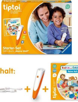 Ravensburger Spiel tiptoi® Starter-Set: Stift und Bilderbuch Meine Welt, Made in Europe