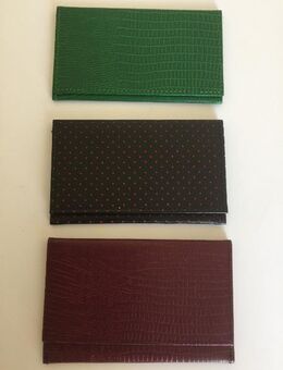 Luxuriöses Visitenkarten-Etui, Leder -NEU- - Bremen