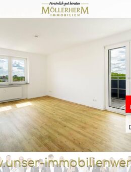 Komfortables Wohnen- Modernisierte 2-Zimmer-Wohnung mit Balkon und Blick ins Grüne - Lübeck