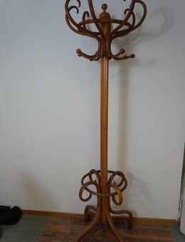 Klassischer Garderobenständer, braunes Bugholz im Thonet-Stil, 195cm hoch - München