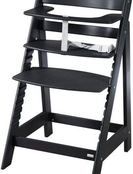 roba® Hochstuhl Sit Up Flex, schwarz, aus Holz