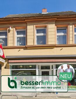 Zentral. Sichtbar. Vielseitig - Wohn- und Geschäftshaus in 1A-Lage! - Kyritz