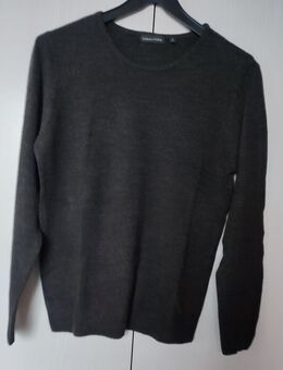 Pullover Rundhals Cashmere-Feeling Langarm Dunkelgrau Gr. S Gebraucht - Preußisch Oldendorf
