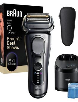 Braun Elektrorasierer Series 9 9667cc, Smart Care Center, integrierter Präzisionstrimmer, Pro-SensoAdapt, SmartCare Center, 5+1 ultradünne Präzisionsklingen