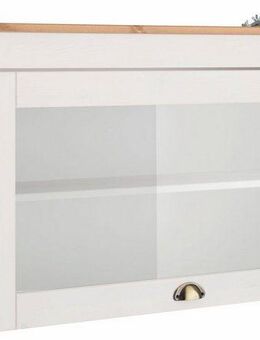 Home affaire Glashängeschrank Oslo 100 cm breit, aus Kiefer, 1 Klappe, Metallgriff, Landhaus-Optik