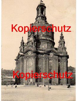Alte Ansichtskarte "Dresden - Frauenkirche", gelaufen 1907 - Landsberg