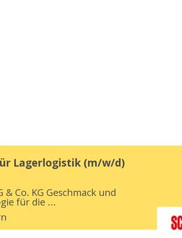 Fachkraft für Lagerlogistik (m/w/d) - Überherrn