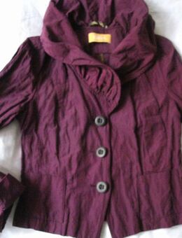 NEU * Seiden * Abend * Ausgeh * Anzug * Kostüm * Volant * Blazer * Jäckchen "BIBA by ESCADA" Gr. 34- 36/ XS- S * aubergine * lila * - Riedlingen