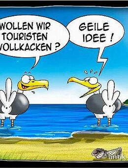 Lustige Hösti Postkarte Touristen vollkacken maritime Karte - Berlin