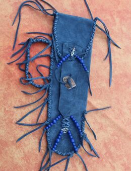 Neue Flötentaschen Leder – Länge ca. 40/38 cm - 020 - Schiltach