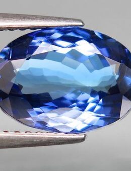 3, 90 ct - ECHTER . TOP - Lupenreiner ,SUPER Tansanit , D- Block , + dt. Zertifikat - Neubrandenburg