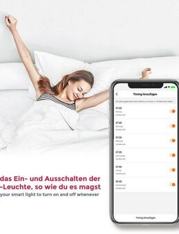 B.K.Licht LED-Streifen, 5m Smart Home LED Band dimmbar mit WiFi App-Steuerung