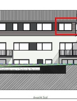 4-Zi.-Wohnung 119m² gr. Dachterrasse, ruhig, energieeffizient (8) - Burladingen