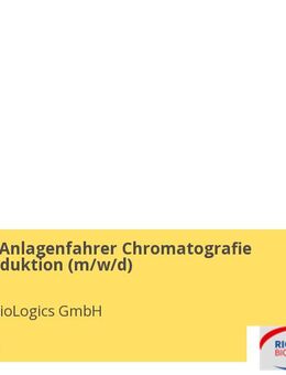 Operator / Anlagenfahrer Chromatografie Pharmaproduktion (m/w/d) - Bovenau