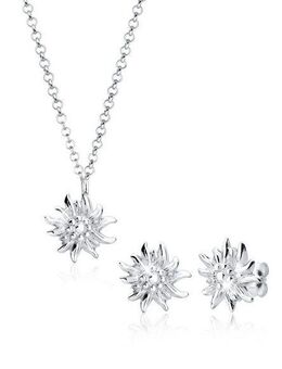 Elli Schmuckset Elli Schmuckset Edelweiss Tracht 925 Silber