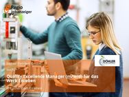 Quality Excellence Manager (m/w/d) für das Werk Eisleben - Eisleben (Lutherstadt) Wolferode