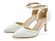 LASCANA Slingpumps, Riemchenpumps mit Spitze und bequemer Absatzhöhe Pumps VEGAN