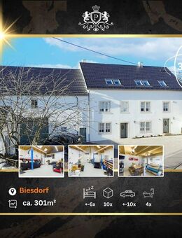 Luxus-Sanierung | Traum für Autoliebhaber | Riesige Garage & Podest | Zwei Wohneinheiten | Teilweise klimatisiert! - Biesdorf