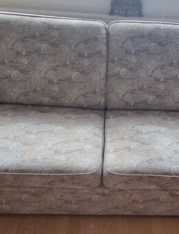 Aufklappbares Sofa, Stoffpolsterung, Beige - Paderborn