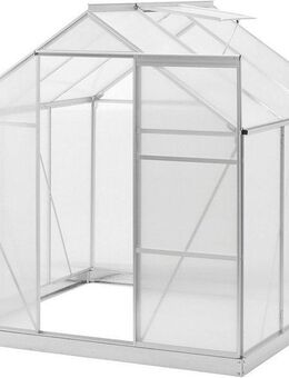 KONIFERA Gewächshaus Florenz, BxTxH: 190 x 190 x 195 cm, 4 mm Wandstärke, mit Fundamentrahmen