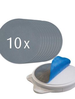 Hydas Enthaarungspad Ersatzscheiben für Easyfree Enthaarungspad, einfach austauschbar, 10-tlg., mit Silizium-Crystal Technologie für Haarentfernung inkl. Peeling