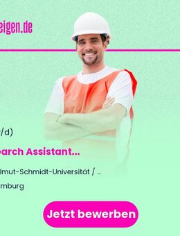 Research Assistant (m/f/d) - Hamburg