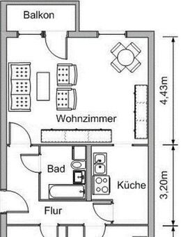schöne 3- Raumwohnung mit Balkon - Lichtenstein (Sachsen)