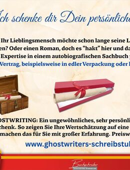 Geschenkidee: Lassen Sie den Traum vom eigenen Buch wahr werden - Kiel