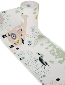 A.S. Création Bordüre Safari Friends, glatt, Motiv, abstrakt, naturalistisch, Tapete Kinder Bordüre Selbstklebend Borte modern Design Kinderzimmer