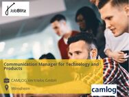 Communication Manager for Technology and Products - Wimsheim