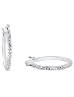 Amor Paar Creolen, mit Zirkonia (synth)