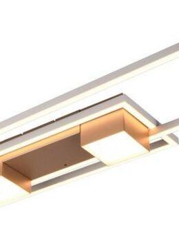 TRIO Leuchten LED Deckenleuchte ALBANY LED Deckenlampe 37W 4300 Lumen warmweiß bis kaltweiß 2700-6500K, Dimmfunktion, LED fest integriert, warmweiß - kaltweiß, Fernbedienung, Lichtfarbe einstellbar, Memory, Nachtlicht, dimmbar