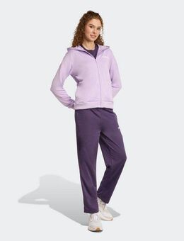 adidas Sportswear Trainingsanzug W LINEAR TS (2-tlg), zweiteiliges Set, für Laufen, aus Polyester, mit Rippbündchen