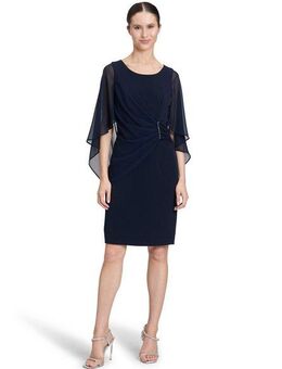 Vera Mont Cocktailkleid Vera Mont Damen Cocktailkleid mit Raffung Materialmix