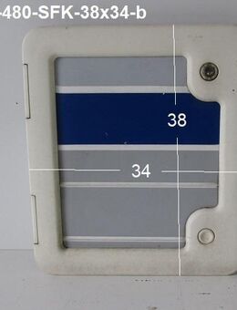SD03 Thetford WC ServiceTür Bürstner ca 38 x 34 ohne Schlüssel mit Rahmen gebr. blau (zB 4824 480TL avantgarde Ventana BUSA-2029A) (Stauraumklappe, Serviceklappe) SD03 - Schotten Zentrum