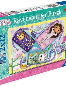 Ravensburger Puzzle Gabby's Dollhouse, 2x12, 24 Puzzleteile, Made in Europe