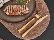 aida RAW Steakbesteck RAW (8-tlg), 4 Personen, Edelstahl, PVD-beschichtete Oberfläche