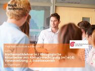 Mathematiklehrer:in / Pädagogische Mitarbeiter mit Abiturberechtigung (m|w|d) Voraussetzung: 2. Staatsexamen - Engstingen