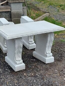 Gartentische, Wetterfest, weißer Beton - Kalbach