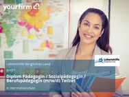 Diplom Pädagogin / Sozialpädagogin / Berufspädagogin (m/w/d) Teilzet - Wermelskirchen