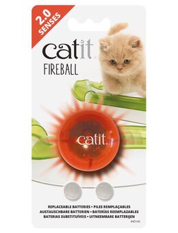 Catit Design Senses Spielschiene für Katzen inkl. Ball - Catit Senses 2.0 Fireball