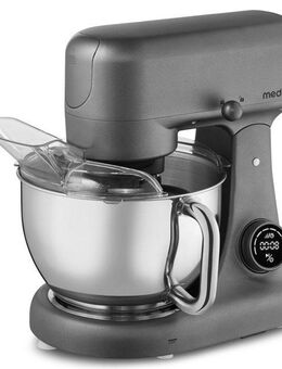 Medion® Küchenmaschine MD12600, Ultraleiser 800 W Gleichstrom-Motor, 800 W, 4,7 l Schüssel, Mit umfangreichem Zubehör-Set, Fleischwolf-Aufsatz, Gemüsereibe