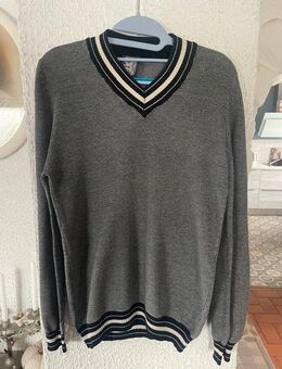 SMOG Pullover • Größe S • Grau/Schwarz-Weiß - Groß Zimmern