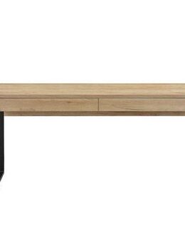 Places of Style Schreibtisch Moid, Computertisch im modernen Design, Breite 120/140/160 cm, mit Metallbeinen & Schublade